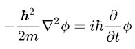 free particle spacetime schrodinger equation